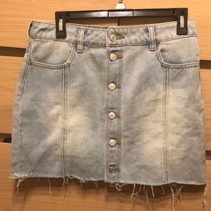 PACSUN LIGHT DENIM SKIRT